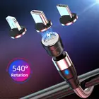 Новинка 540 Магнитный кабель Micro USB Магнитный штекер Type C зарядка 3 в 1 шнур для IPhone Huawei Samsung Xiaomi Магнитный зарядный провод