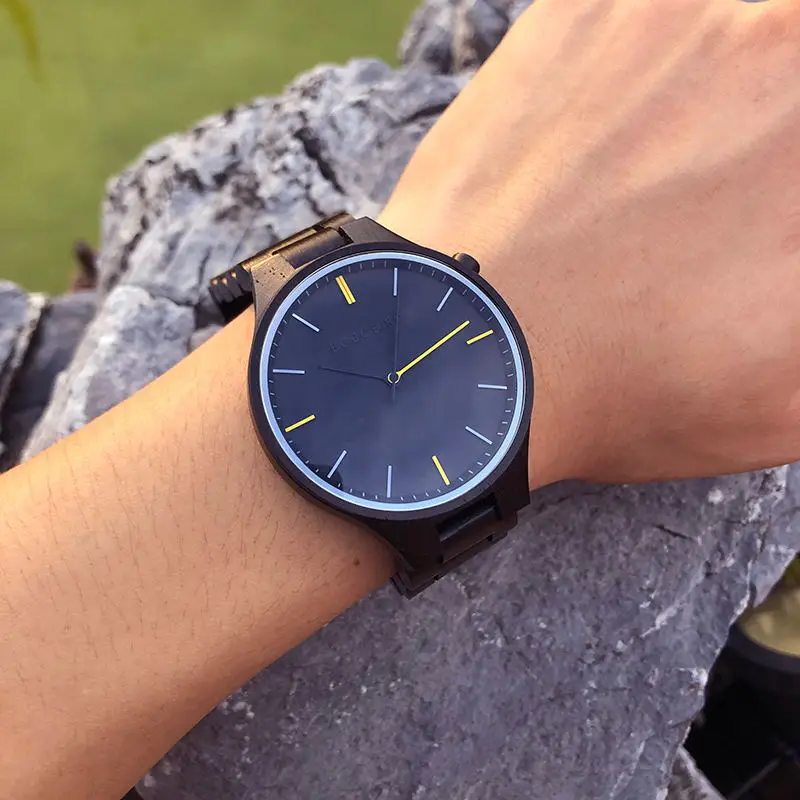 Наручные часы BOBO BIRD для мужчин и женщин модные с деревянным браслетом простое