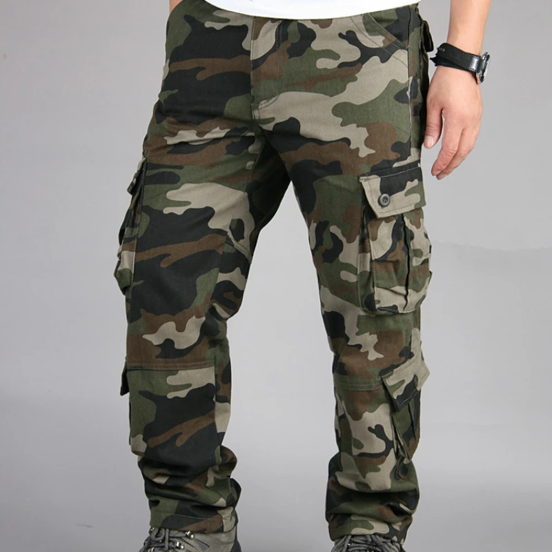 Four Seasons New Multi-functional Outdoor Casual Pants Men's Multi-pocket Overalls Trousers Large Size Mens Pants Tactical Pants