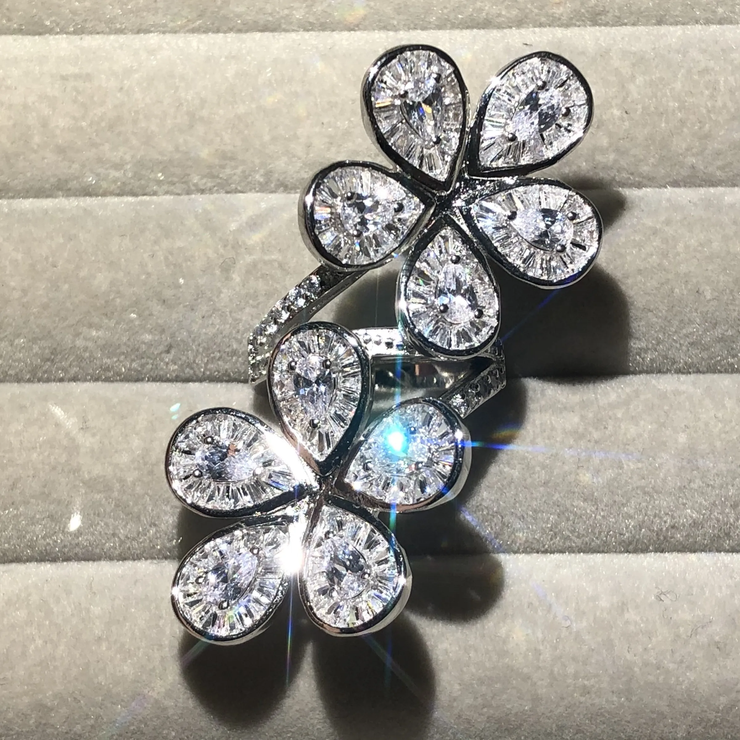 Женские обручальные кольца ручной работы из стерлингового серебра 925 пробы с