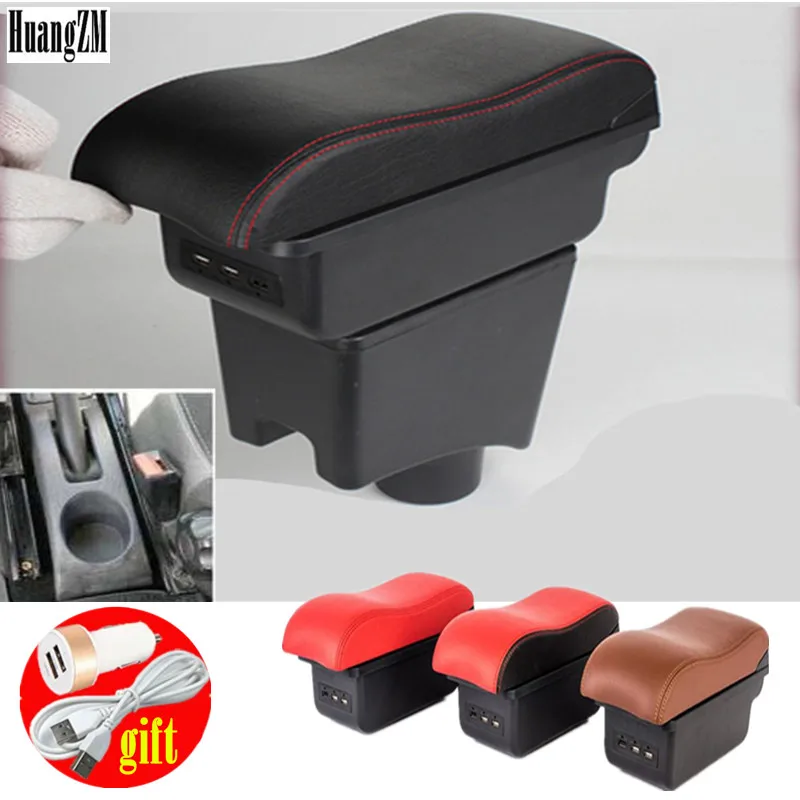 Подлокотник для Renault Dacia Sandero Logan двухслойный центральный подлокотник с USB