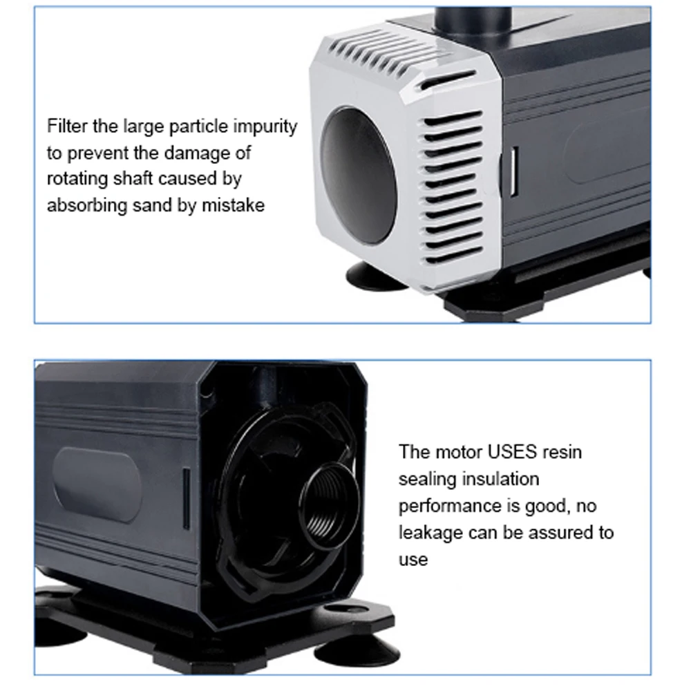 Многофункциональный погружной водяной насос для аквариума бесшумный
