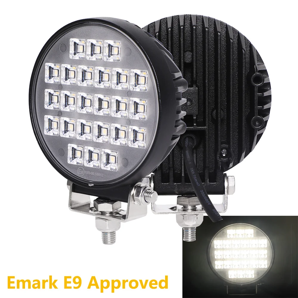 

1/2Pcs 36w Bright LED Flood Beam Work Light with Mounting Kit for Car SUV Truck Pick up Driving Fog Lamp Car Camping Hiking