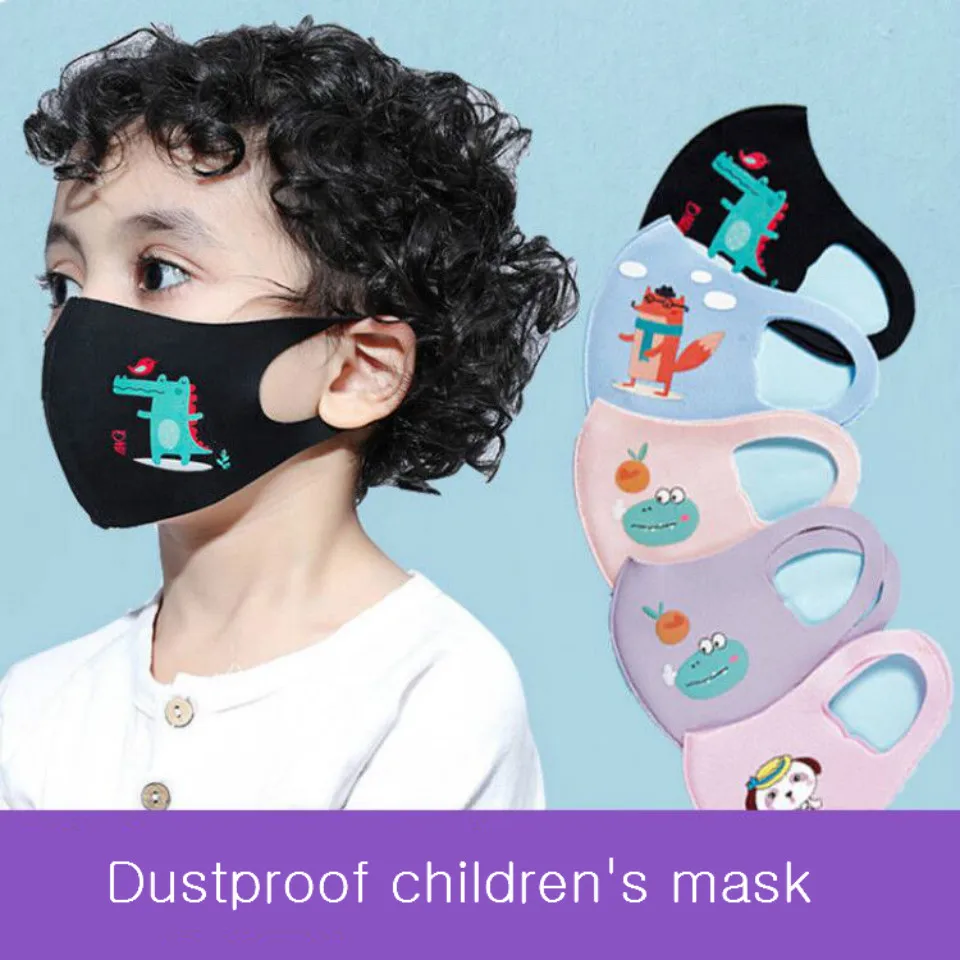 Противопылезащитная детская маска из хлопка милые многоразовые респираторы с