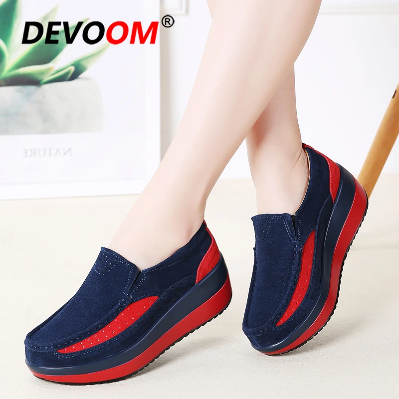 Slimming Shoes Women Lightweight Slip On Sport Female Fitness Soft Swing Platform Wedge Lady Walking Sneakers |