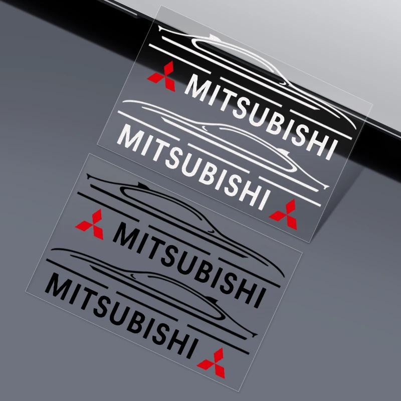 2 шт. автомобильные товары стикер на зеркало заднего вида в автомобиле для Mitsubishi