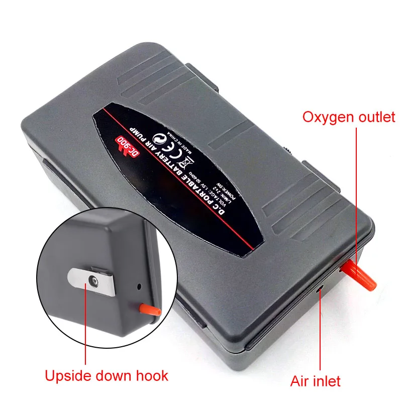 Аквариумный портативный кислородный аэратор Varmhus с аккумулятором воздушный