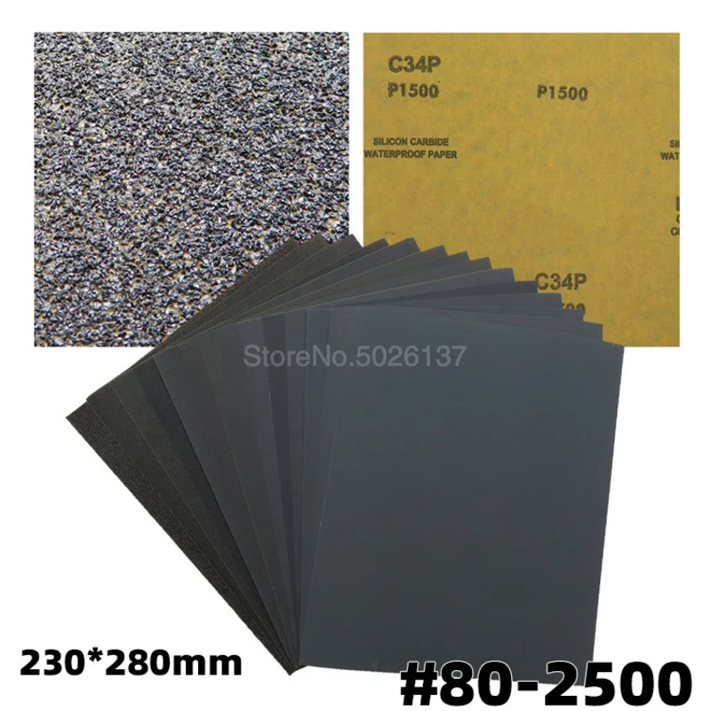 1 шт. 230x280 мм мокрый сухой полирующие песочные абразивной наждачной Бумага листы