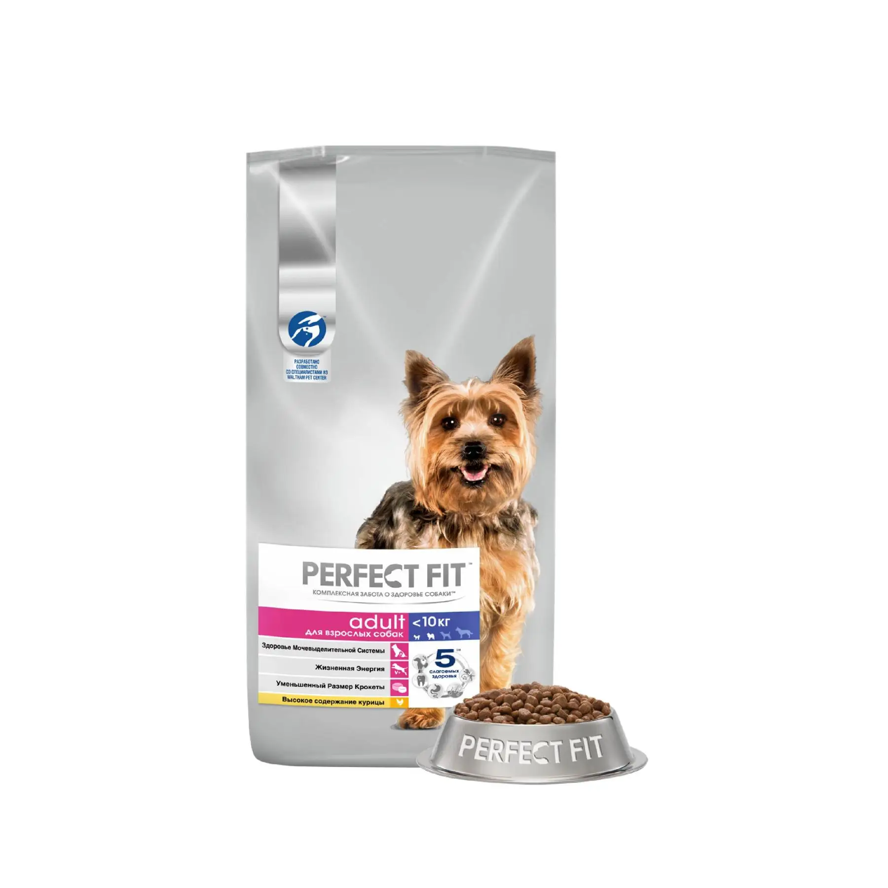 Сухой корм PERFECT FIT с курицей для взрослых собак мелких и миниатюрных пород старше