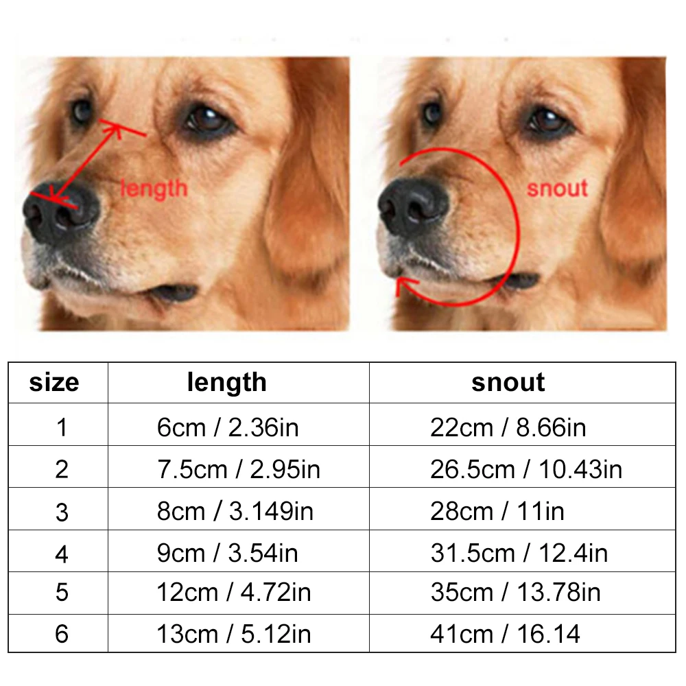 Удобная мягкая силиконовая накладка на рот для домашних животных все размеры