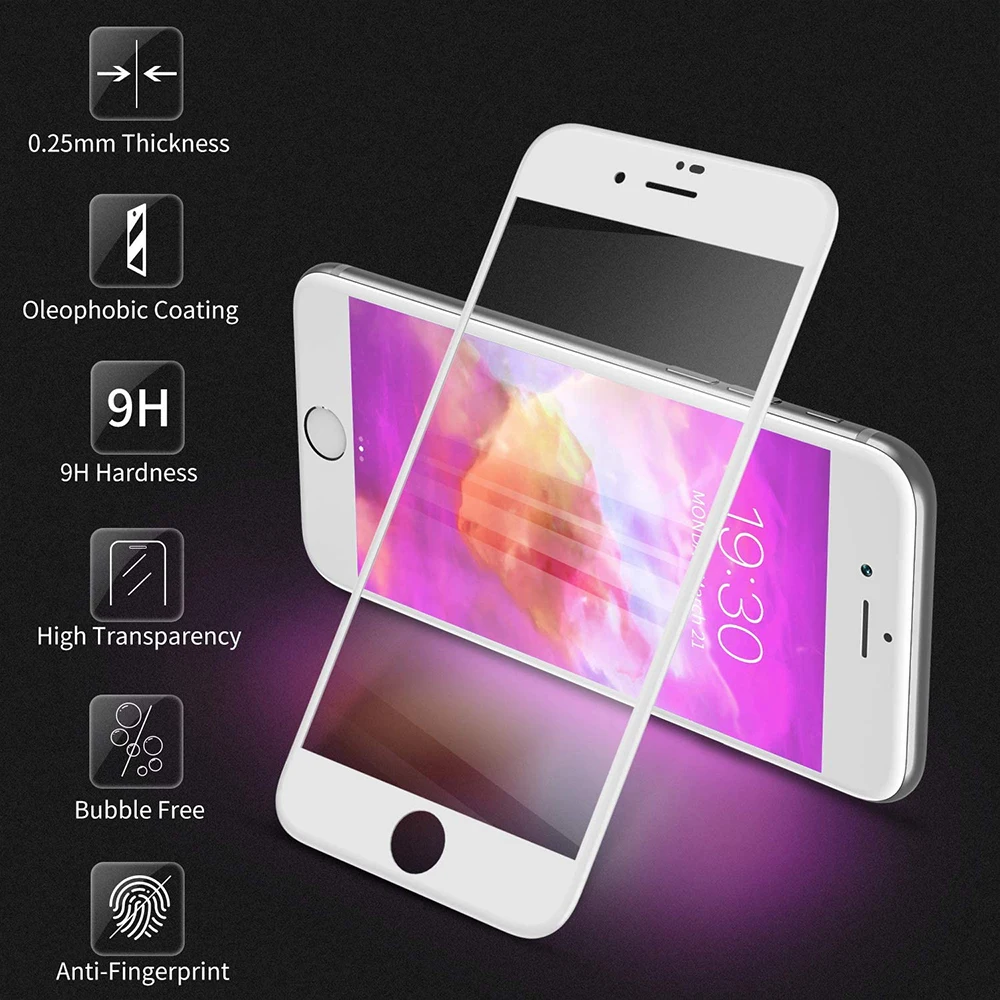 Защитное закаленное стекло для iPhone 6s 7 8 Защита экрана 7plus 8plus 12 Pro 11 XR XS Max|Защитные