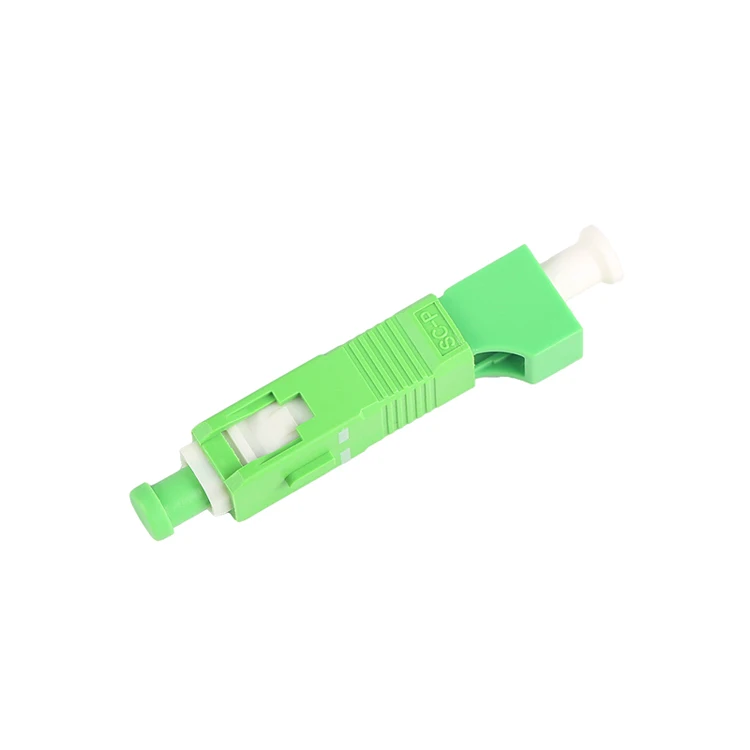 2pcs SC/APC(Male)-LC/APC(Female) Single-mode Fiber Optic Adaptor-Hybrid Mating Adapter