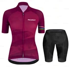 Летний женский велосипедный комплект 2022, велосипедная одежда Raudax с коротким рукавом и защитой от УФ-лучей, быстросохнущая Женская одежда для горного велосипеда, Джерси