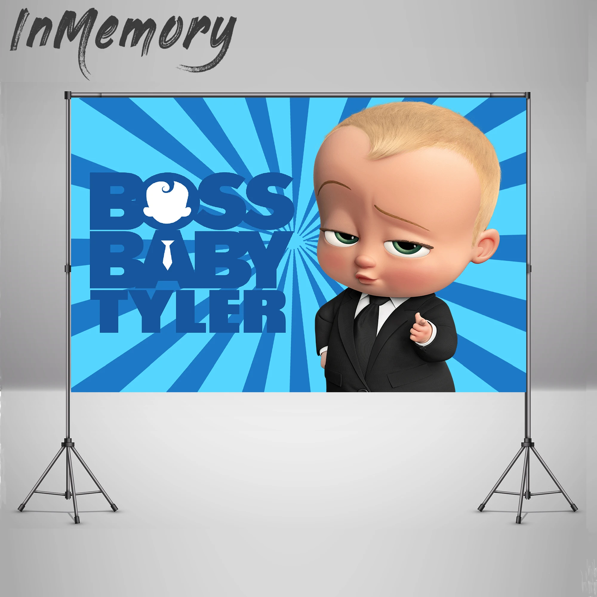 Boss фон для фотосъемки детей Мальчики Дети День Рождения вечерние фотостудий