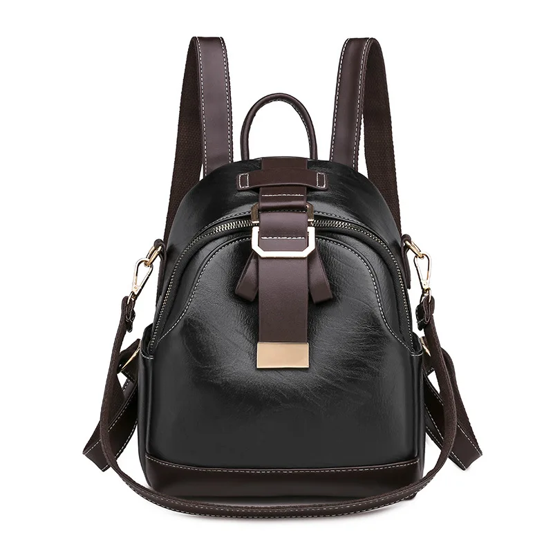 

Vintage Fashion Women Backpack Small Female Shoulder Bag Ladies Totes PU Leather Schoolbag Backpacks Bagpack