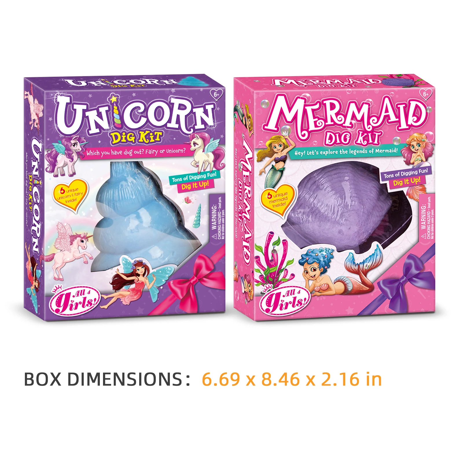 

Dig Up Kit Unicorn Mermaid Mining Digging Kit DIY STEM Science & Educational Toys Make Great Children Toys Activities