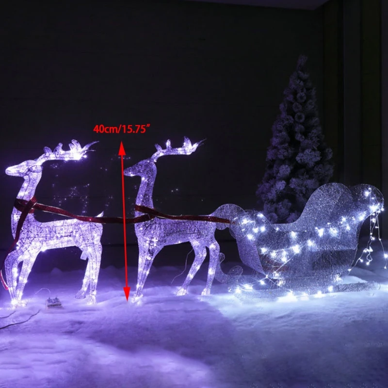 

Светодиодная подсветка 1,2 м, кованый железный олень, автомобильный декор для рождественской вечеринки, лампа