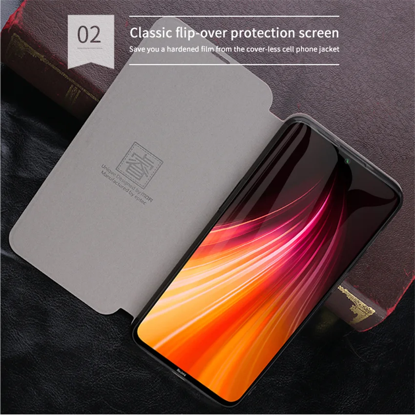 Новинка для Xiaomi Redmi Note 8 чехол Mofi флип чехол для Xiaomi Redmi Note 8 высококачественный кошелек кожаный чехол-подставка