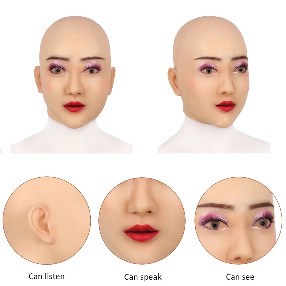 Мягкая силиконовая Маскарадная маска Анжелы для транссексуалов мужчин и женщин