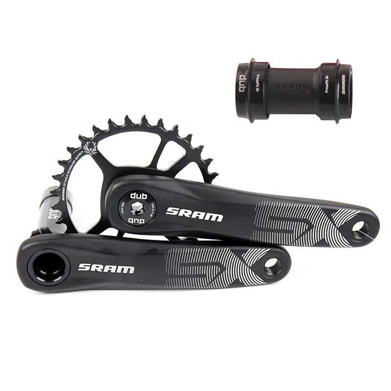 34T 170 PF30 SRAM 12 speed SX EAGLE Crank DUB 34T 6 мм смещенная стальная цепь 170 мм 175 мм 1x12 MTB велосипедный шатун - Цвет: 34T 170 PF30
