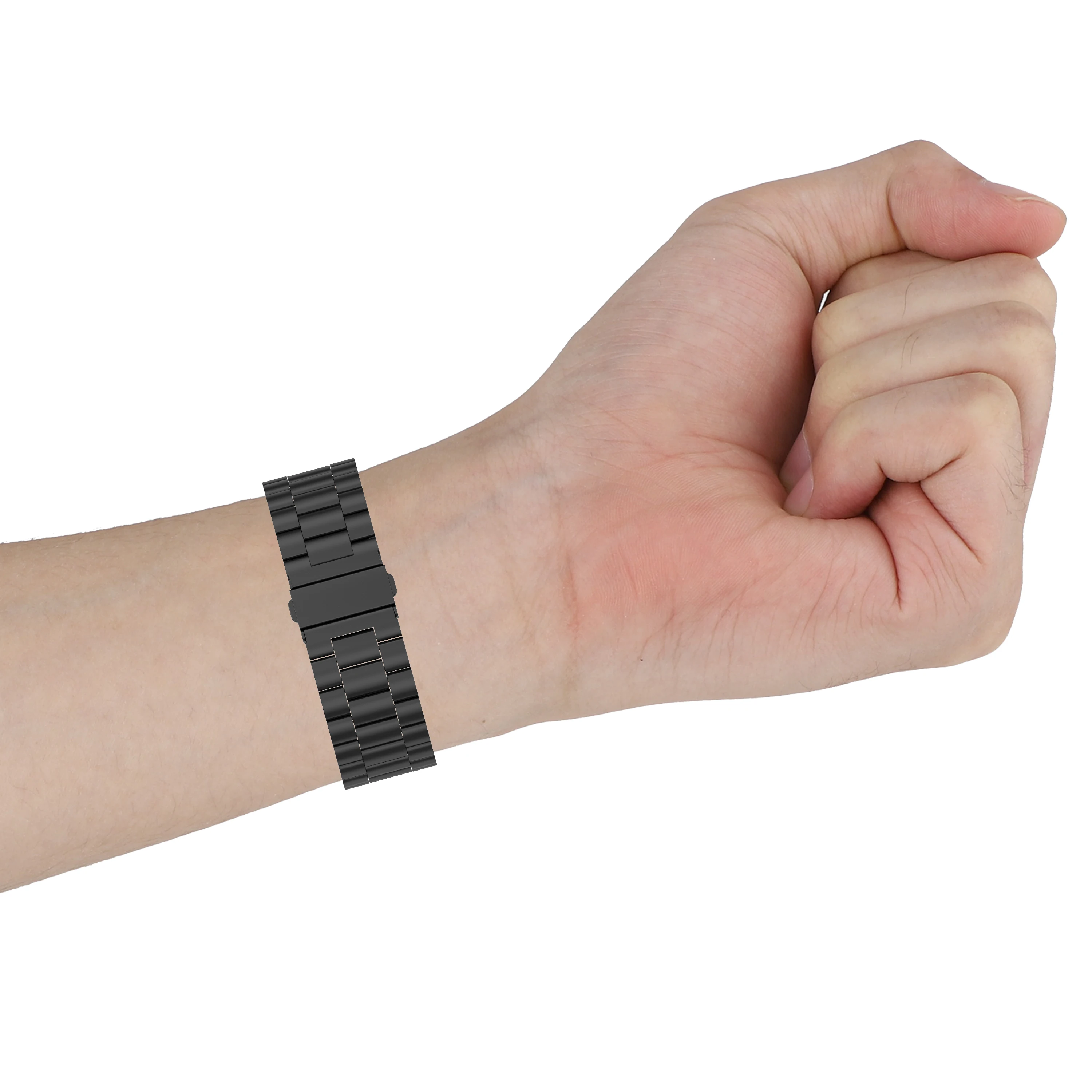 FIFATA Metal Watch Band For Garmin Forerunner 45 / 45s Bracelet Replacement Wrist Strap For Garmin Swim 2 Stainless Steel Correa