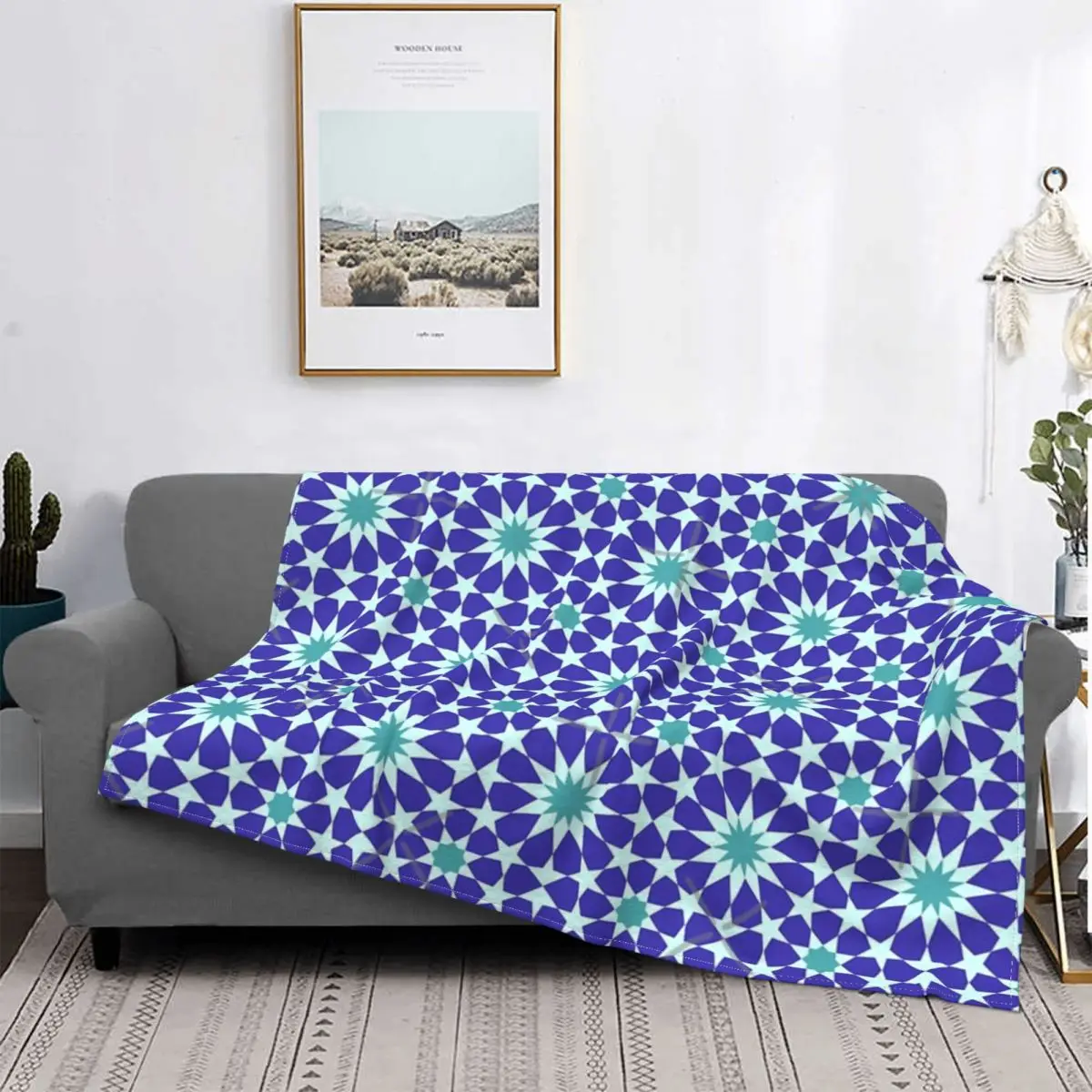 

Manta alhambrain Stars 3, colcha para cama quadros, muselina mullida a quadros Kawaii, manta pickick