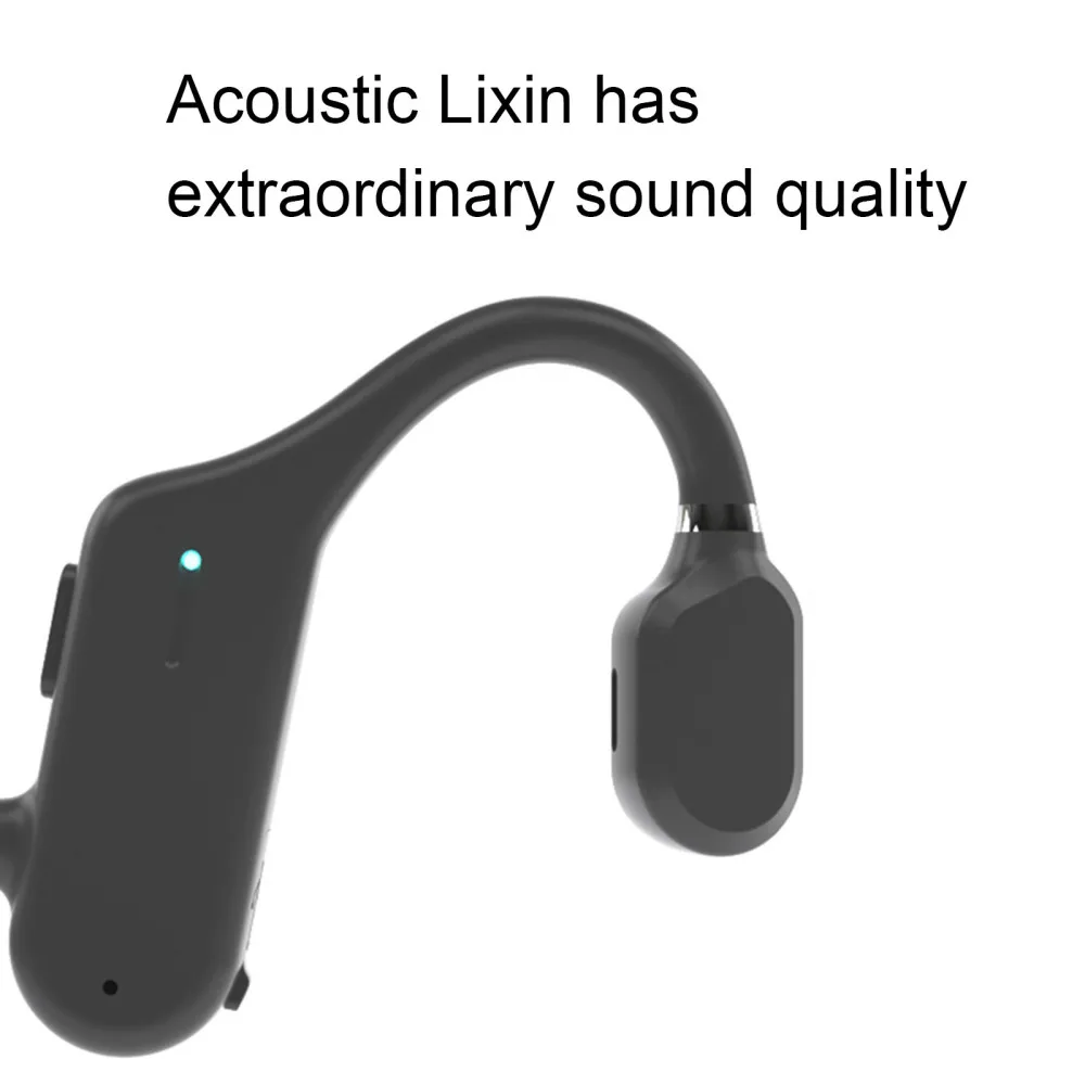 

Earphones Headsets Bone Conduction Bluetooth Headphones Stereo Comfortable Not In-ear Light Weight IPX6 With Microphone Earbuds