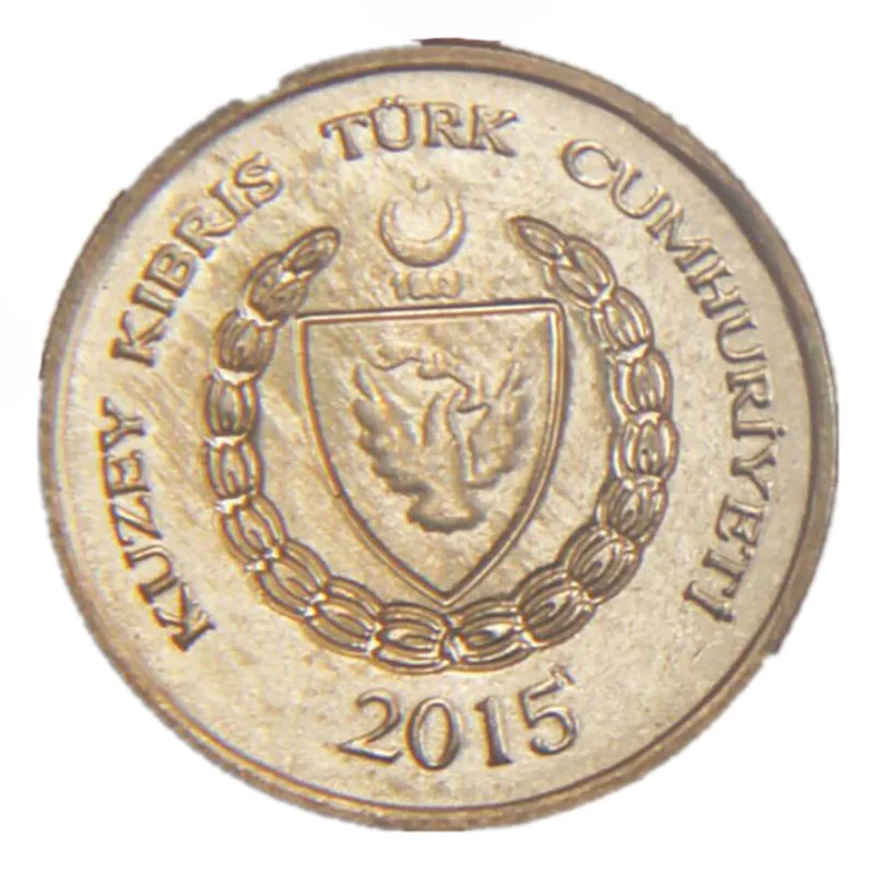 Турецкий Северный Кипр Азия 100% оригинальные настоящие монеты Новинка |