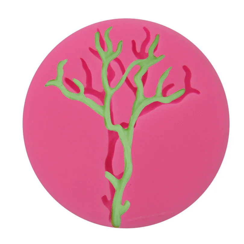 DIY Хэллоуин ветки дэдвуд Жидкая силиконовая форма для торта/Кондитерская