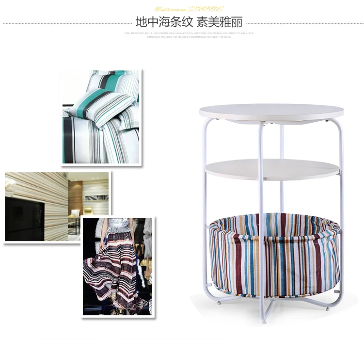 

Small coffee table simple mini small apartment living room sofa side corner cabinet Nordic modern bed round