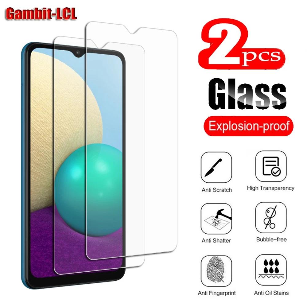

2Pcs 9H HD Tempered Glass For Samsung Galaxy A12 Nacho 6.5" SM-A127F A127M A127U A125F A125M A125U Screen Protector Cover Film