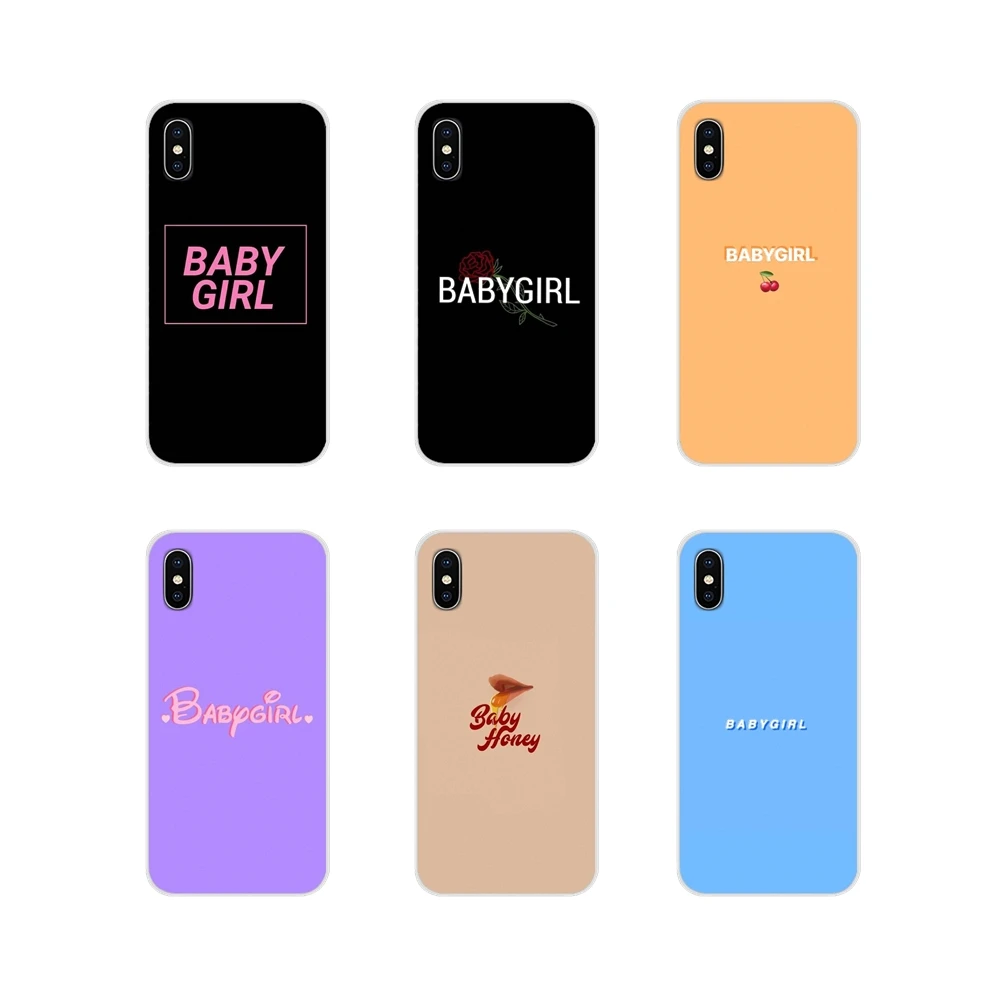 Чехол для телефона Samsung A10 A30 A40 A50 A60 A70 Galaxy S2 Note 2 3 Grand Core Prime BABY Babe babygirl honey line Text