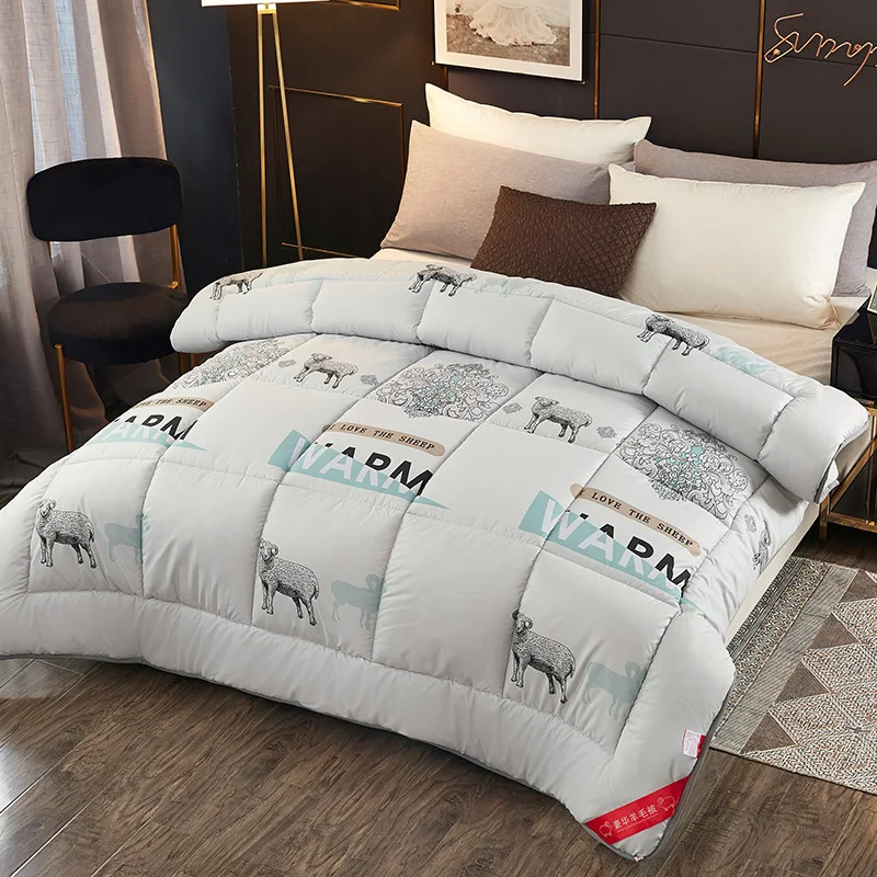 

CF2 Super Sizes Bedding Comforter Very Warm Winter Down Quilt Washable Exquisite Fluffy Thick Winter Warm Feather Quilt