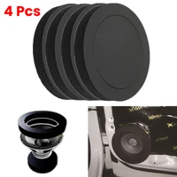 4 pcs 6 5 inch car universal speaker insulation ring soundproof cotton pad bass door trim sound audio speakers self adhesive