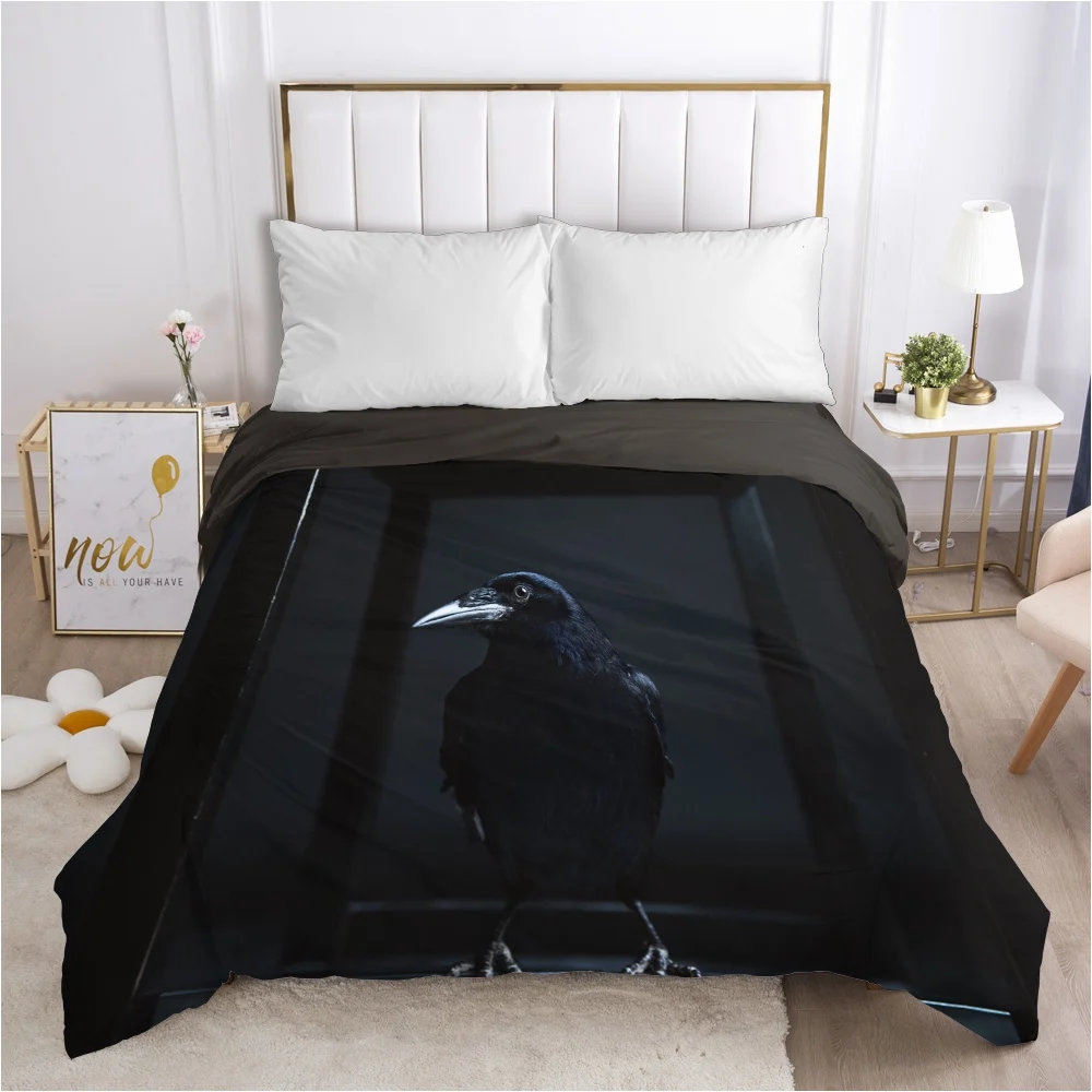 

Cartoon Hallowmas Children's Duvet cover Quilt/Blanket/Comfortable Case Bedding for kids baby boy girls for Home Black crow