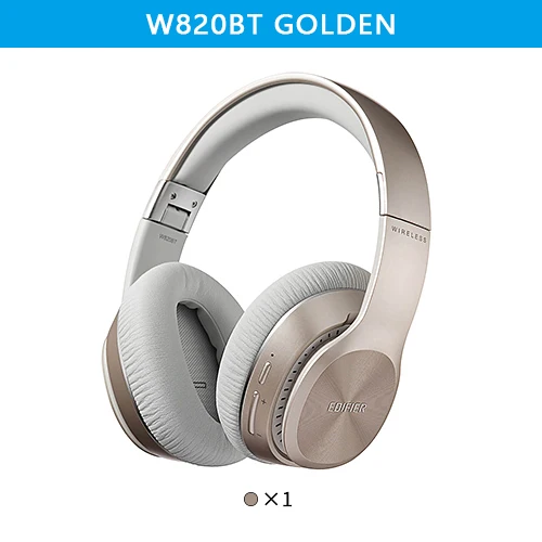 W820BT Gold EDIFIER W820BT беспроводные Bluetooth стерео наушники Bluetooth V4.1 с технологией CSR регулируемые наушники - Цвет: W820BT Gold