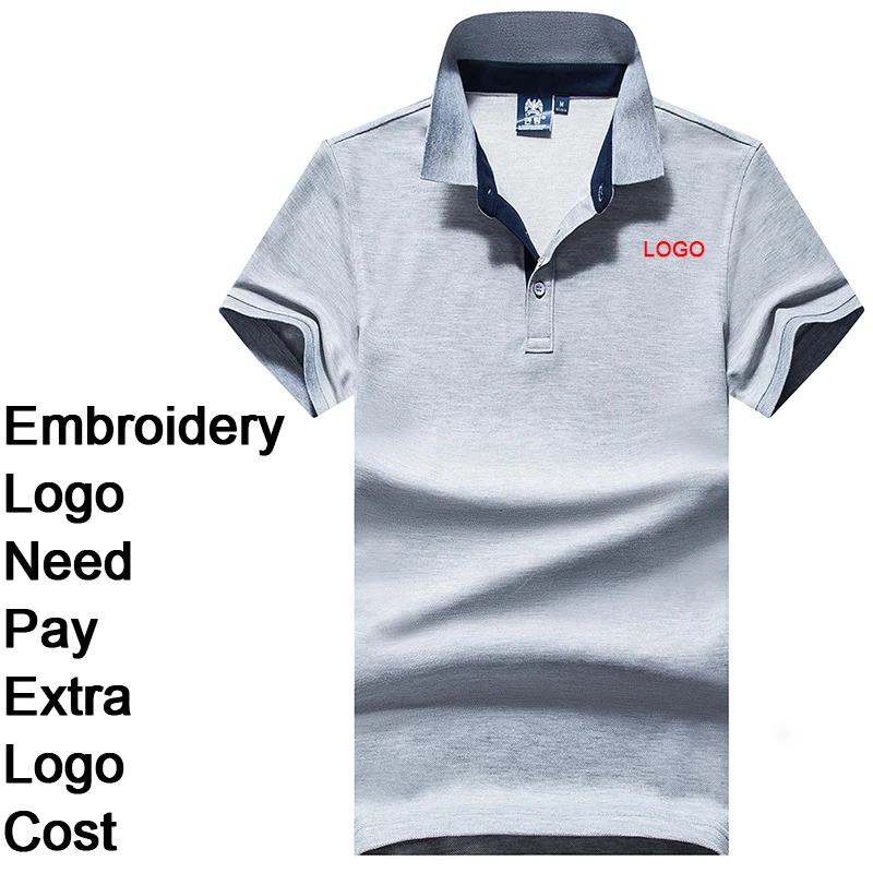 80% Cotton High Quality Men Women Custom shirt With Logo Advertising Uniform For Work Wear By Printing Embriodery | Мужская одежда