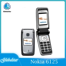 Nokia 6125 Refurbished Original mobile phones  Unlocked Nokia 6125 Flip 1.8 GSM 2G phone with FM Radion free shipping