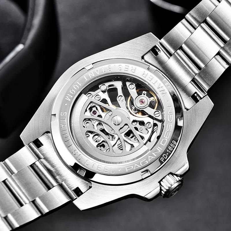 

PAGANI DESIGN New men automatic watch top luxury brand mechanical wristwatch stainless steel men for watches Relogio Masculino