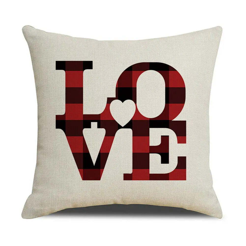 18 дюймов новый день Святого Валентина наволочка для подушки розовая Милая любовь