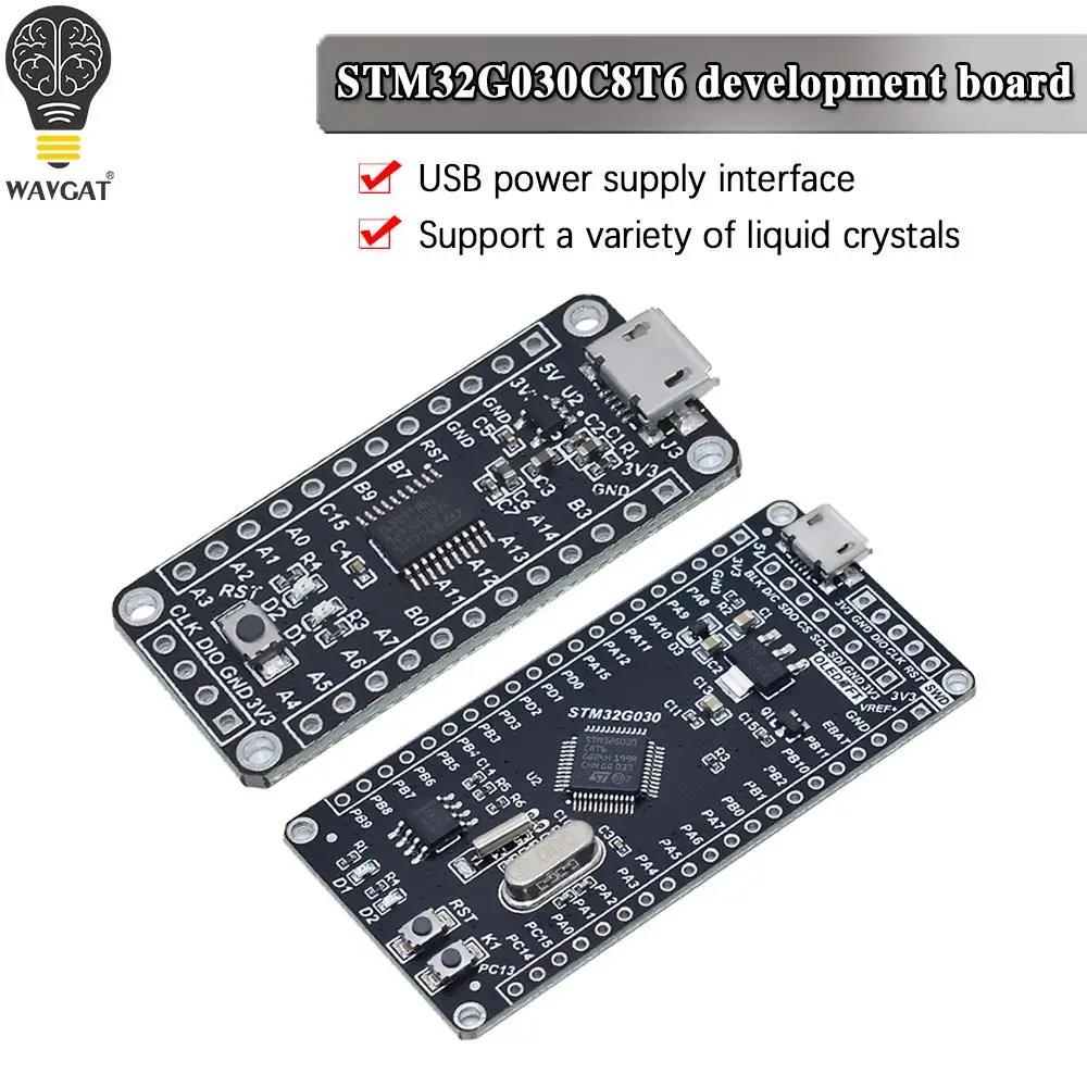 Плата системы разработки WAVGAT STM32G030C8T6 STM32G030F6P6 мини-модуль STM32G030 STM32