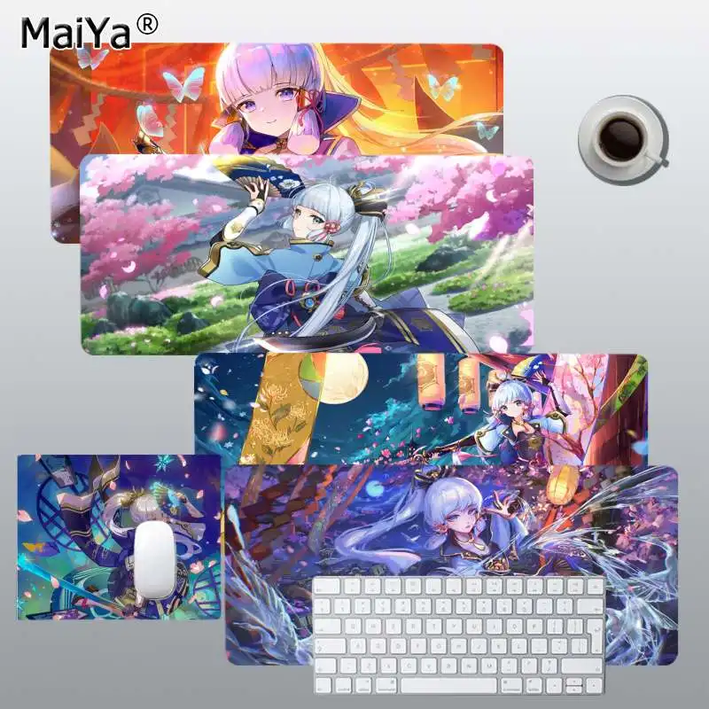 

MaiYa Аниме игра Genshin Impact Ayaka Kamisato в наличии офисные мыши для геймеров мягкий коврик для мыши Размер игры настольного ПК компьютера ноутбука