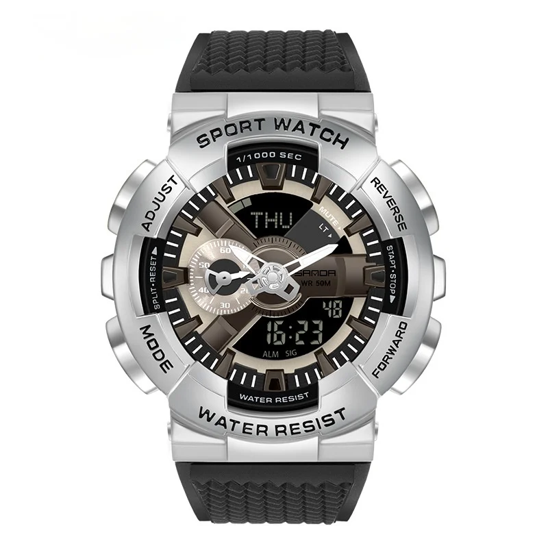 

Three of the new super men watch fashion show synchronization outdoor noctilucent electronic multi-function watch