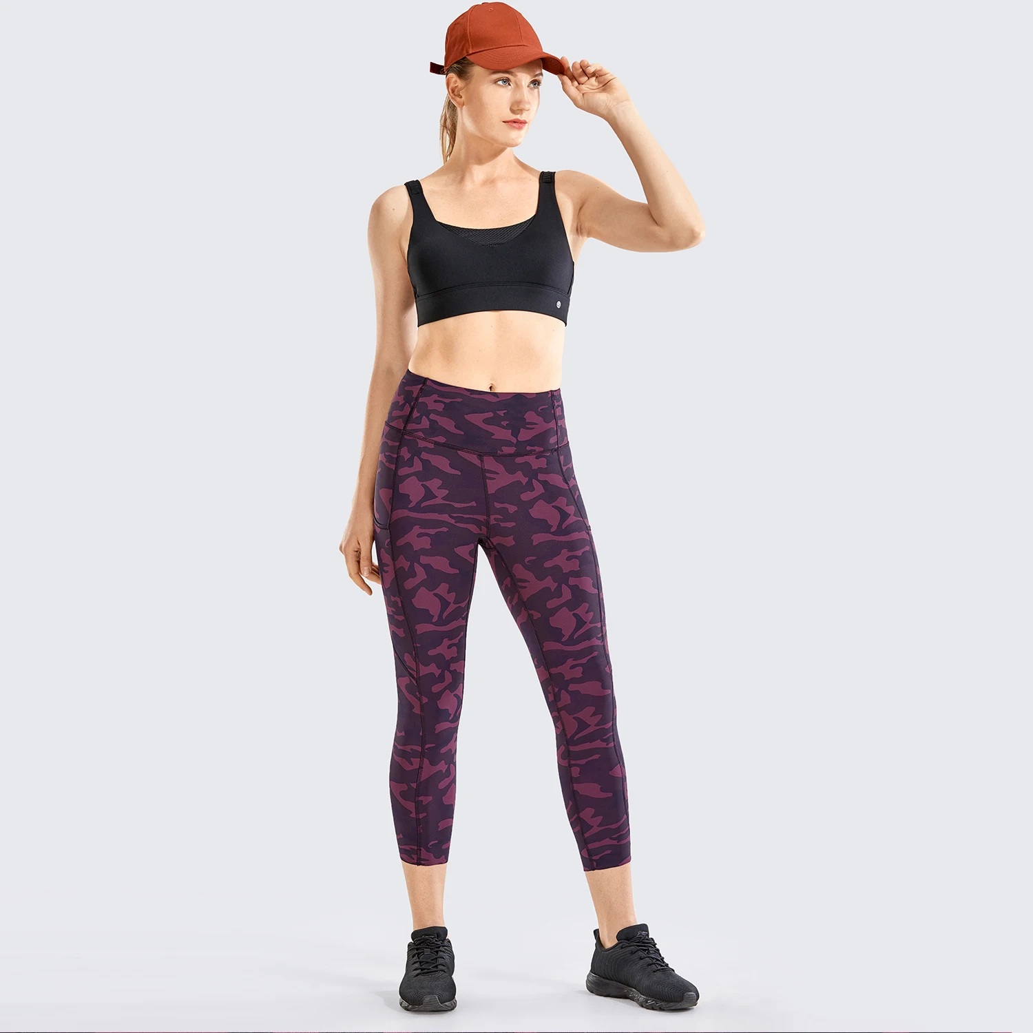 Женские облегающие Капри с высокой талией спортивные Леггинсы боковыми