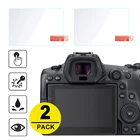 2x Закаленное стекло для защиты экрана для Canon EOS R3 R5  EOS R6 M50 Mark II беззеркальная цифровая камера