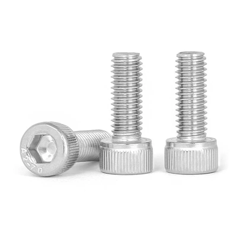 

10pcs US Coarse thread UNC 1/4-20*L 304 A2-70 stainless steel Hex Hexagon Socket Cap Allen Head Screw Bolt Length = 5/16" - 4"