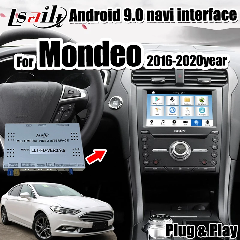 Автомобильный GPS навигатор на Android 9 0 интерфейс carplay для Fusion 2016 20 3G RAM SYNC3 от Lsailt|GPS