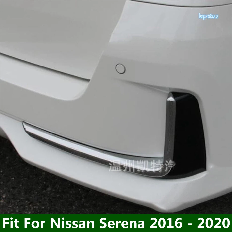 

Lapetus Rear Fog Lights Lamps Cover Eyebrow Eyelid Garnish Streamers Outer Foglight trim ABS Fit For Nissan Serena 2016 - 2020