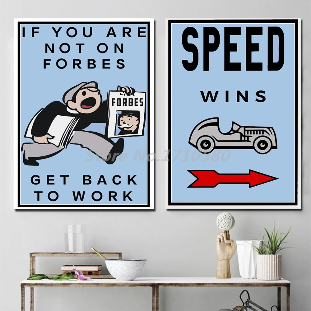 Монополи Alec картина с цитатами Вдохновляющие позитивные форбы плакат мотивация