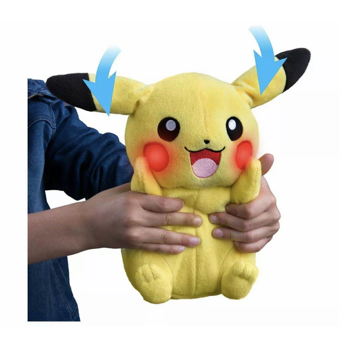 

Pokemon Pikachu Plush Doll Can Speak Light Lovely Voice Moving Ears Glowing Cheek Electric Stuffed Toy Christmas Gift for Kids